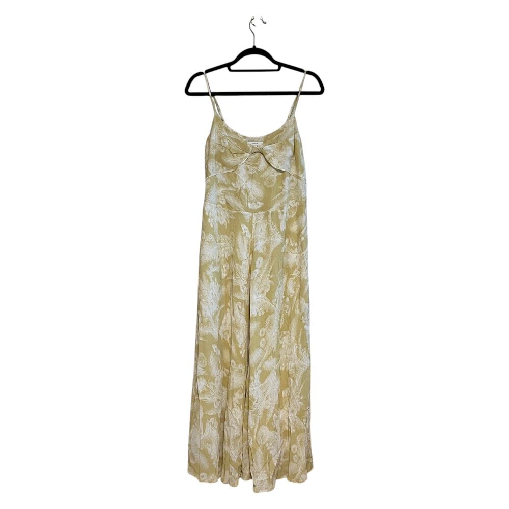 Vince Wheat Twist Knot Drape Summer Maxi Dress Balm Beige Small - Picture 2 of 9